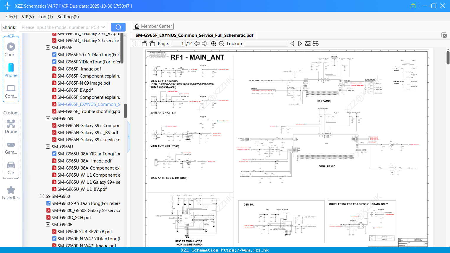 Samsung SM-G965F_EXYNOS_Common_Service_Full_Schematic